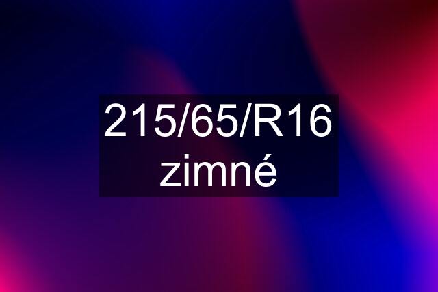 215/65/R16 zimné