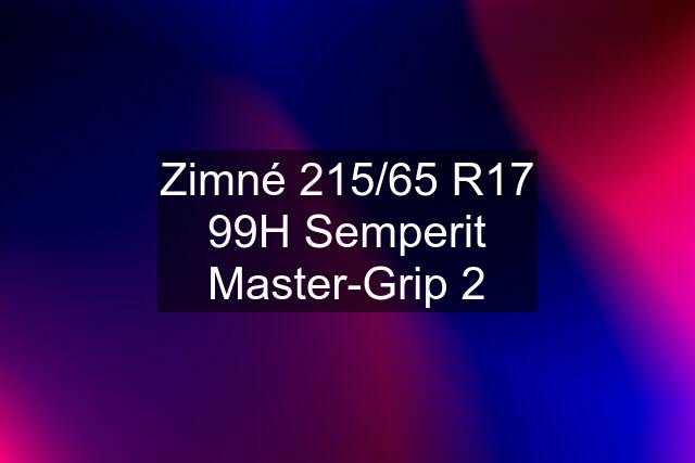 Zimné 215/65 R17 99H Semperit Master-Grip 2