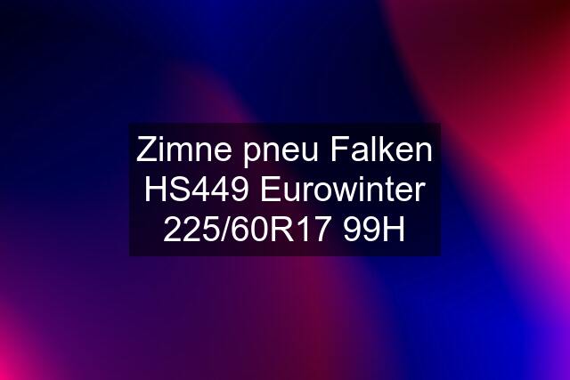 Zimne pneu Falken HS449 Eurowinter 225/60R17 99H