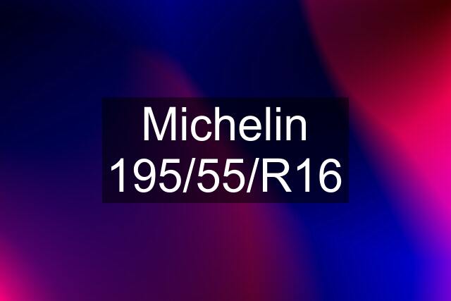 Michelin 195/55/R16