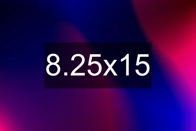 8.25x15