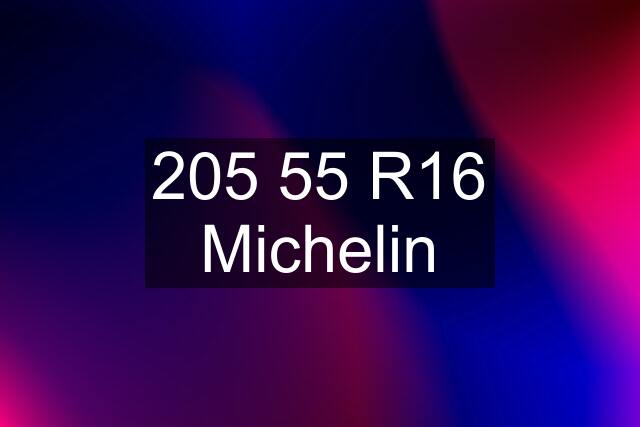 205 55 R16 Michelin