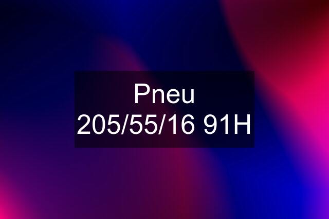 Pneu 205/55/16 91H