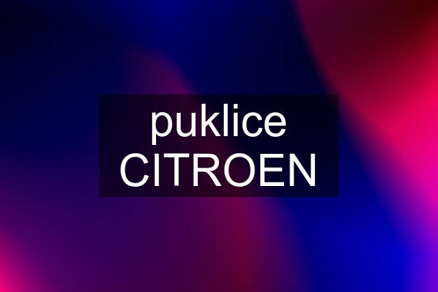 puklice CITROEN