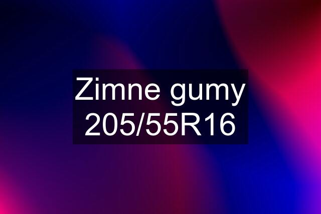 Zimne gumy 205/55R16