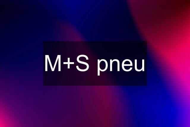 M+S pneu