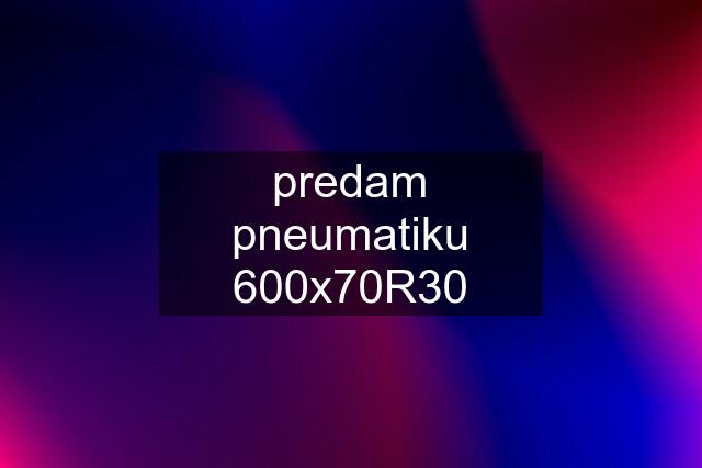 predam pneumatiku 600x70R30