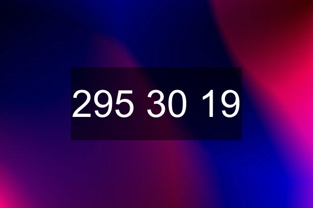 295 30 19