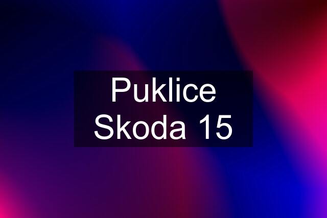 Puklice Skoda 15