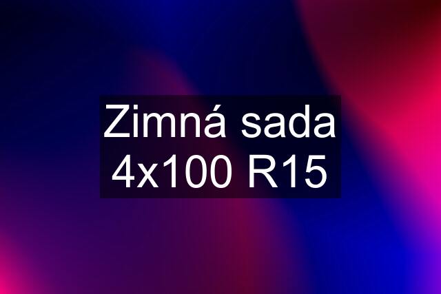 Zimná sada 4x100 R15