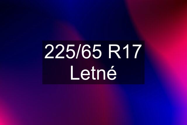 225/65 R17 Letné