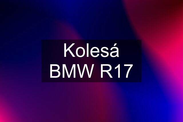 Kolesá BMW R17