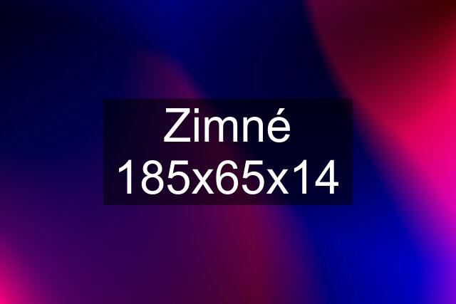 Zimné 185x65x14