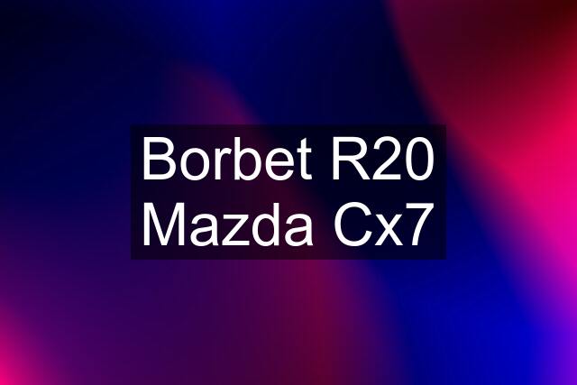 Borbet R20 Mazda Cx7