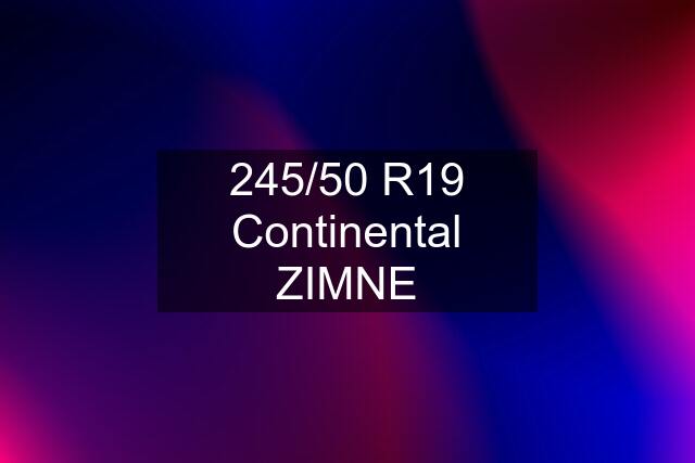 245/50 R19 Continental ZIMNE