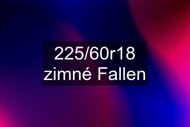 225/60r18 zimné Fallen