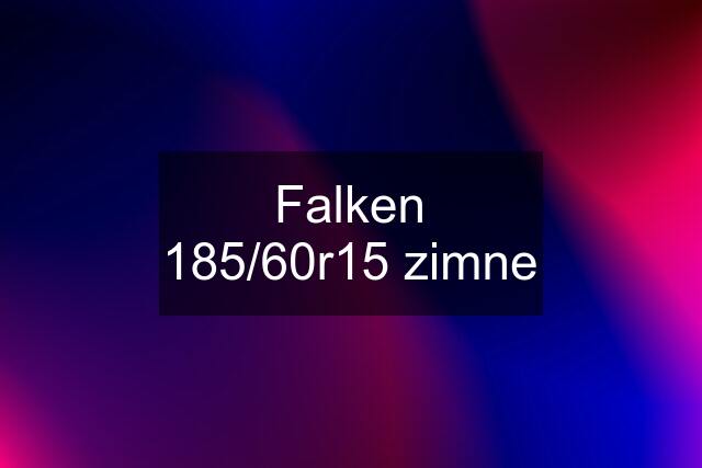 Falken 185/60r15 zimne