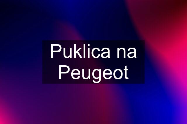 Puklica na Peugeot