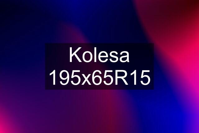 Kolesa 195x65R15