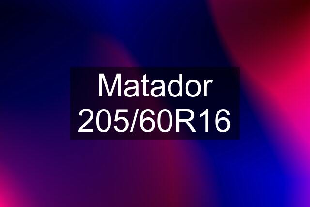 Matador 205/60R16