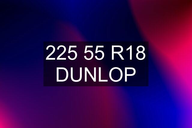 225 55 R18 DUNLOP