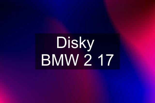 Disky BMW 2 17