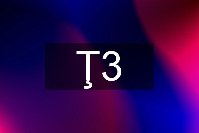 Ţ3