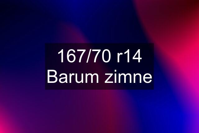 167/70 r14 Barum zimne