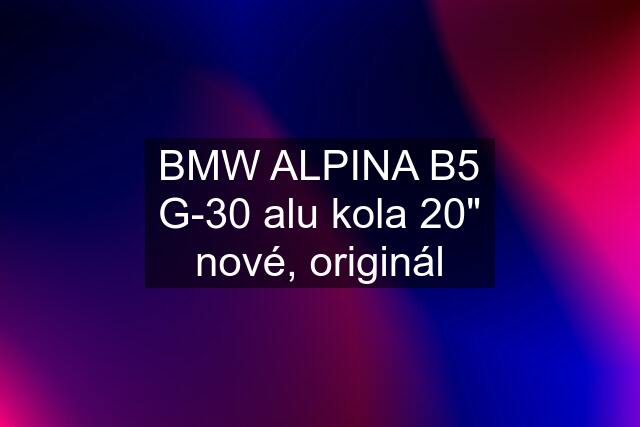 BMW ALPINA B5 G-30 alu kola 20" nové, originál