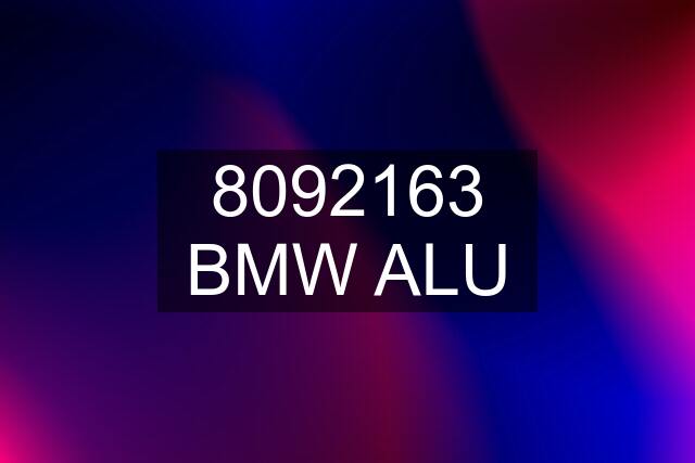 8092163 BMW ALU