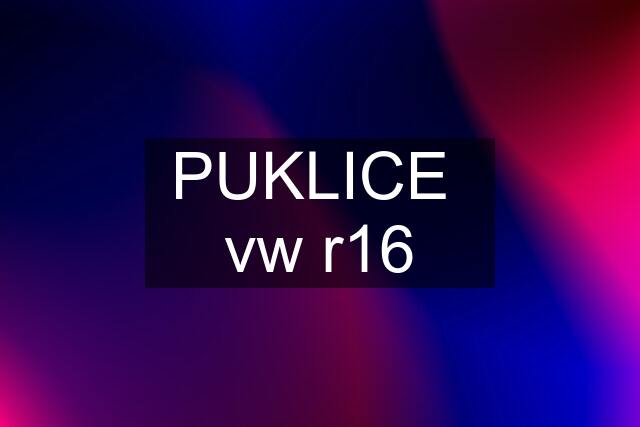 PUKLICE  vw r16