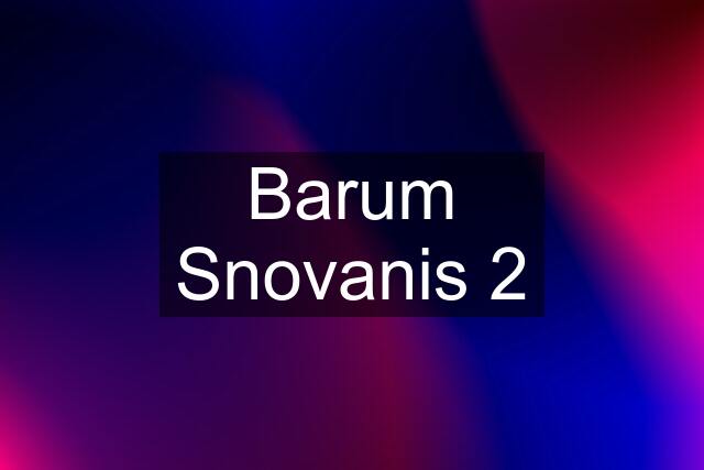 Barum Snovanis 2