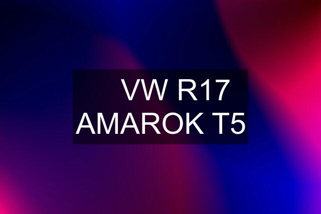 ✅ VW R17 AMAROK T5