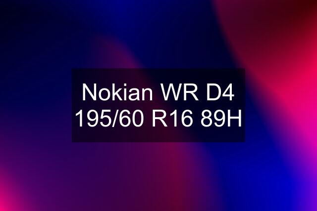 Nokian WR D4 195/60 R16 89H