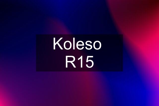 Koleso  R15