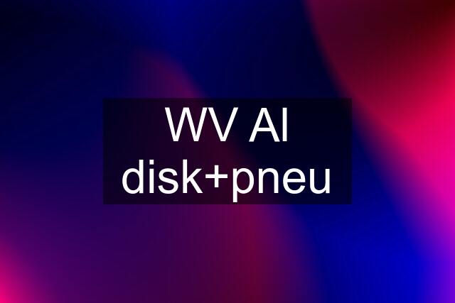 WV Al disk+pneu