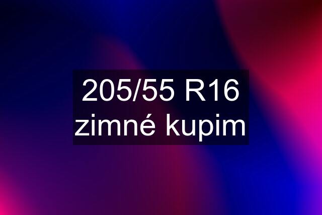 205/55 R16 zimné kupim