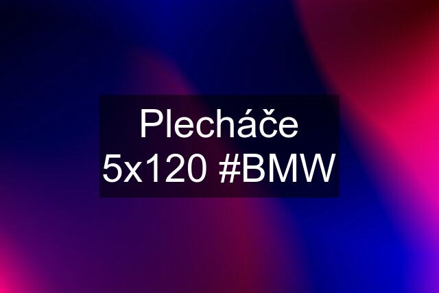 Plecháče 5x120 #BMW