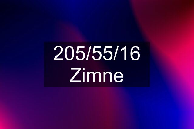 205/55/16 Zimne
