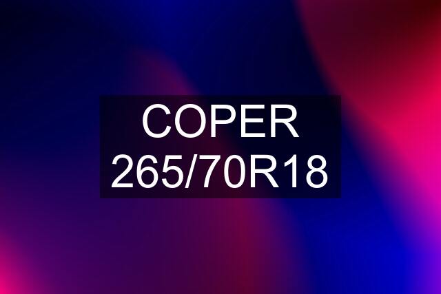 COPER 265/70R18