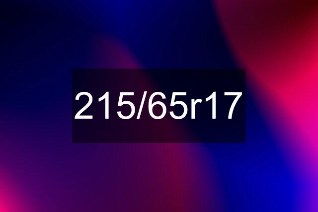 215/65r17