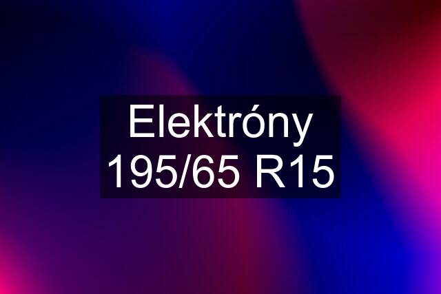 Elektróny 195/65 R15