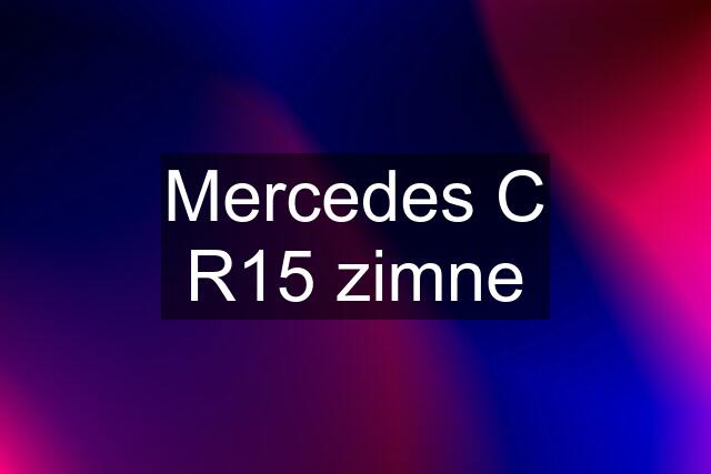 Mercedes C R15 zimne