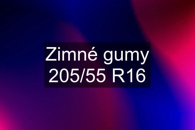 Zimné gumy 205/55 R16