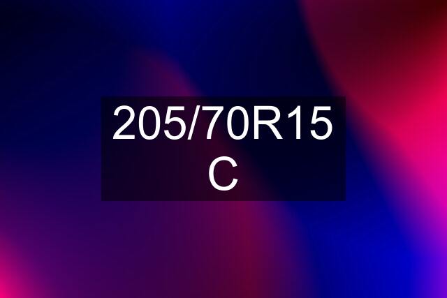 205/70\R15 C