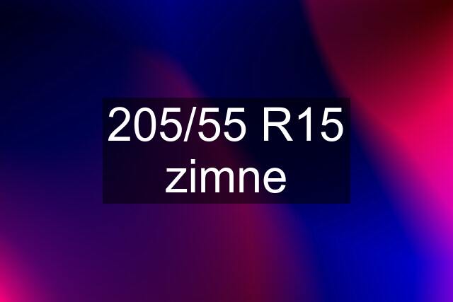 205/55 R15 zimne