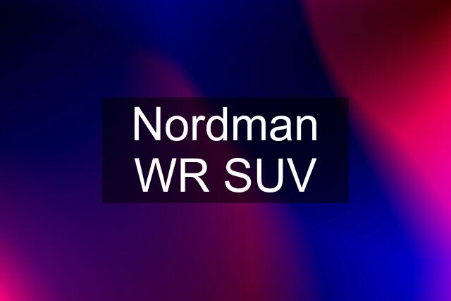 Nordman WR SUV