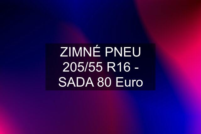 ZIMNÉ PNEU 205/55 R16 - SADA 80 Euro