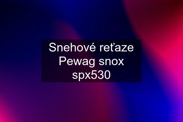 Snehové reťaze Pewag snox spx530