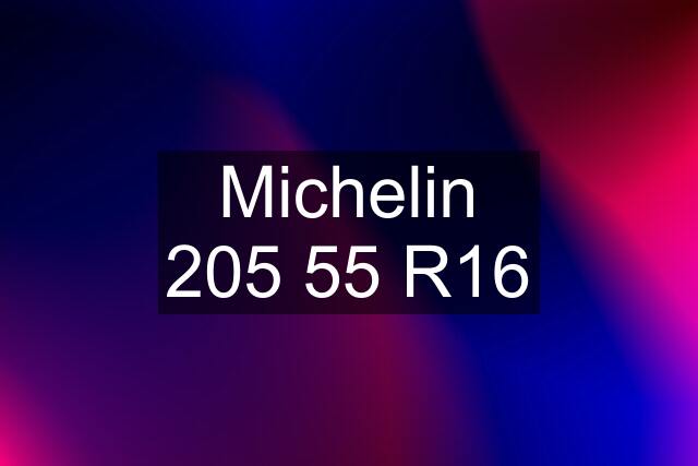 Michelin 205 55 R16
